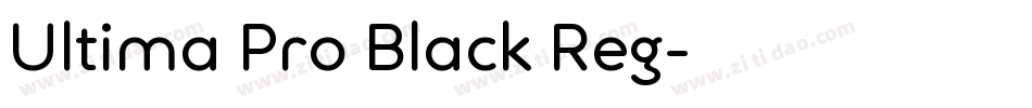 Ultima Pro Black Reg字体转换